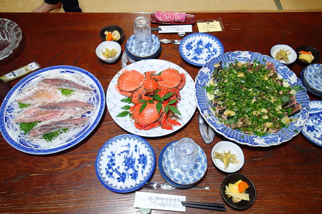 高知漁師宿の夕食